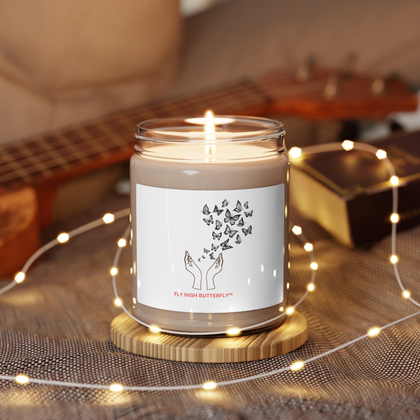 Scented Soy Candle, 9oz - FLY HIGH BUTTERFLY